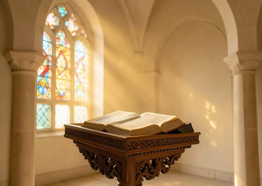 Intérieur de mosquée baigné de lumière dorée