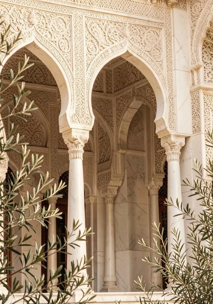 Arcades andalouses sculptées